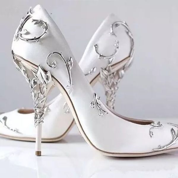 ornamental filigree leaves spiralling naturally up heel white women wedding shoes chic satin stiletto heels eden pumps bridal210u, Black
ornamental filigree leaves spiralling naturally up heel white women wedding shoes chic satin stiletto heels eden pumps bridal210u, Black