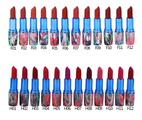 habibi beauty 24pcs/set 12 colors matte lipstick red velvet lips makeup colorful tube long-lasting batom mate cosmetics
habibi beauty 24pcs/set 12 colors matte lipstick red velvet lips makeup colorful tube long-lasting batom mate cosmetics