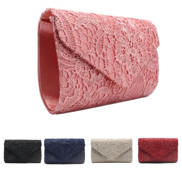 2018 new style women elegant fashion lace solid evening parting hand catch hasp organizer wallets clutch, Red;black
2018 new style women elegant fashion lace solid evening parting hand catch hasp organizer wallets clutch, Red;black