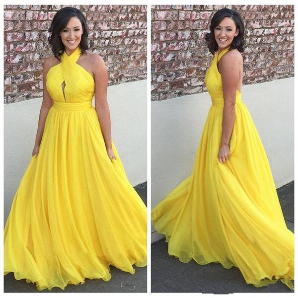 Yellow prom dre e long 2019 pleated halter a line backle chiffon evening party gown ve tido fe ta plu ize formal dre e ale
Yellow prom dre e long 2019 pleated halter a line backle chiffon evening party gown ve tido fe ta plu ize formal dre e ale