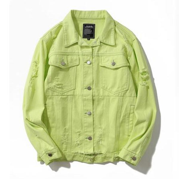 Green Ripped Hole Distressed Denim Jackets Men Women Autumn Hip Hop Fashion Casual Denim Jeans Jacket Male Streetwear
Green Ripped Hole Distressed Denim Jackets Men Women Autumn Hip Hop Fashion Casual Denim Jeans Jacket Male Streetwear