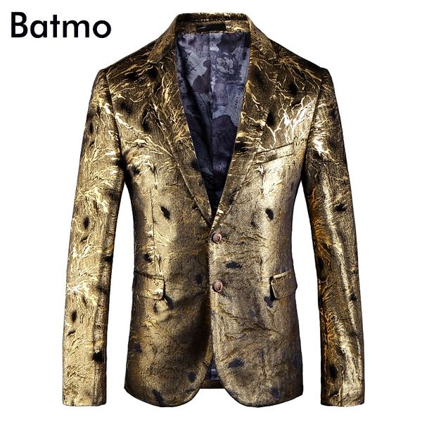 batmo 2018 new arrival printed casual golden blazers men,men's casual suits,casual men's jackets plus-size 8005, White;black
batmo 2018 new arrival printed casual golden blazers men,men's casual suits,casual men's jackets plus-size 8005, White;black