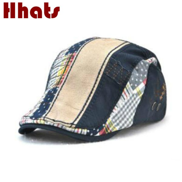 which in shower casual patchwork men beret cotton plaid women peaked cap adjustable fashion flat male cap vintage female hat, Blue;gray
which in shower casual patchwork men beret cotton plaid women peaked cap adjustable fashion flat male cap vintage female hat, Blue;gray