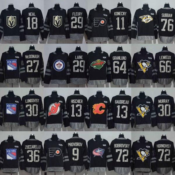 100 Anniversary Patch Nico Hischier Johnny Gaudreau Patrik Laine Mikael Granlund Sergei Bobrovsky Ivan Provorov P.K. Subban Hockey Jerseys
100 Anniversary Patch Nico Hischier Johnny Gaudreau Patrik Laine Mikael Granlund Sergei Bobrovsky Ivan Provorov P.K. Subban Hockey Jerseys