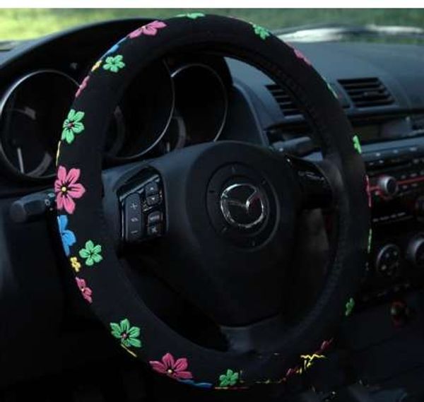 black steering wheel cover cartoon flowers steering cover all seasons wheel cover 38cm diam car accessory
black steering wheel cover cartoon flowers steering cover all seasons wheel cover 38cm diam car accessory
