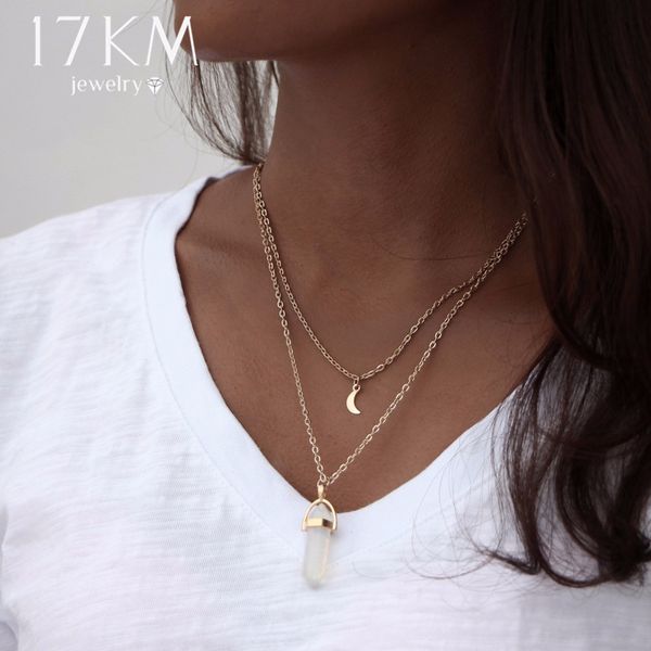 17km opal stone moon choker necklaces vintage 2018 new fashion multi color pendant quartz necklace for women boho jewelry, Silver
17km opal stone moon choker necklaces vintage 2018 new fashion multi color pendant quartz necklace for women boho jewelry, Silver