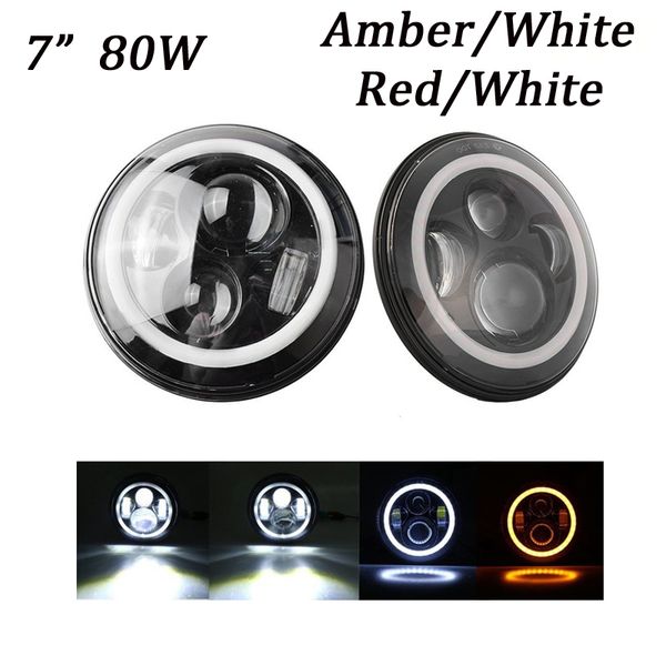 ecahayaku 80w 7inch round car led headlight with halo ring off road wrangler motorcycle automotive driving headlamp with angel eyes
ecahayaku 80w 7inch round car led headlight with halo ring off road wrangler motorcycle automotive driving headlamp with angel eyes