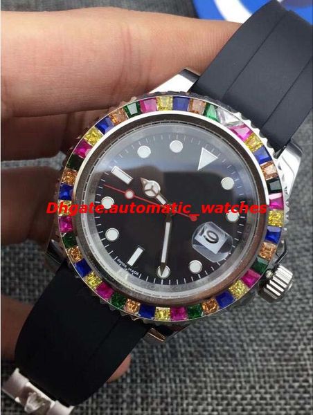 selling luxury watches rainbow diamond 116695sats new black dial rubber bracelet automatic fashion mens watch wristwatch, Slivery;brown
selling luxury watches rainbow diamond 116695sats new black dial rubber bracelet automatic fashion mens watch wristwatch, Slivery;brown