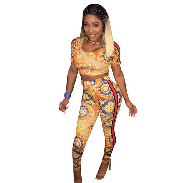 print women short sleeve short tee + skinny leggings 2pcs women's set bodycon bandage nightclub tracksuits outfits 3017, Gray
print women short sleeve short tee + skinny leggings 2pcs women's set bodycon bandage nightclub tracksuits outfits 3017, Gray
