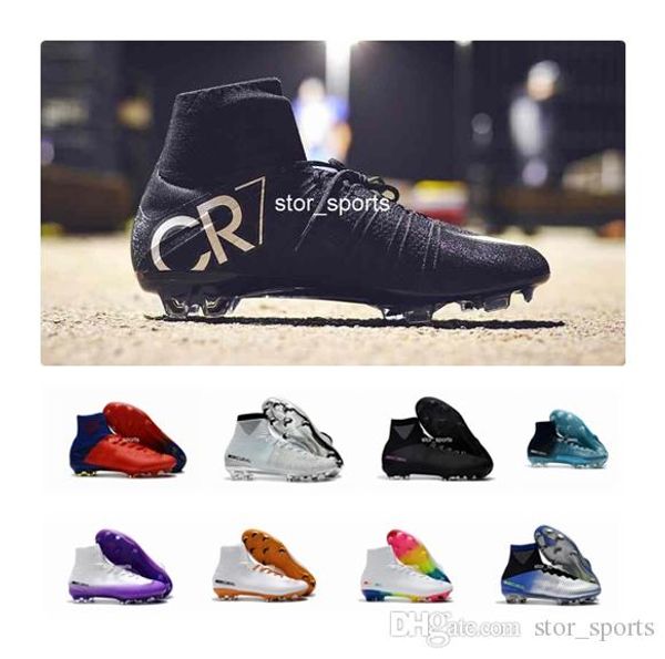 white red rainbow 100% original soccer shoes cr7 mercurial superfly v fg soccer cleats high ankle football boots ronaldo sports sneakers
white red rainbow 100% original soccer shoes cr7 mercurial superfly v fg soccer cleats high ankle football boots ronaldo sports sneakers