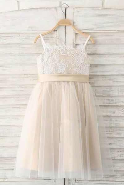 colorful real image a line flower girl dress lace spaghetti straps bow champagne sash tulle toddler floor length wedding party gown applique, White;blue
colorful real image a line flower girl dress lace spaghetti straps bow champagne sash tulle toddler floor length wedding party gown applique, White;blue