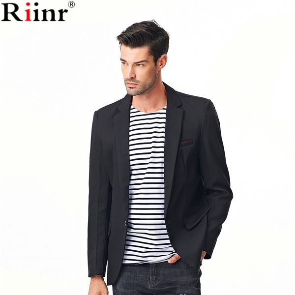 riinr 2017 fashion new arrival mens blazers autumn casual solid color cotton blends single button men suit terno, White;black
riinr 2017 fashion new arrival mens blazers autumn casual solid color cotton blends single button men suit terno, White;black