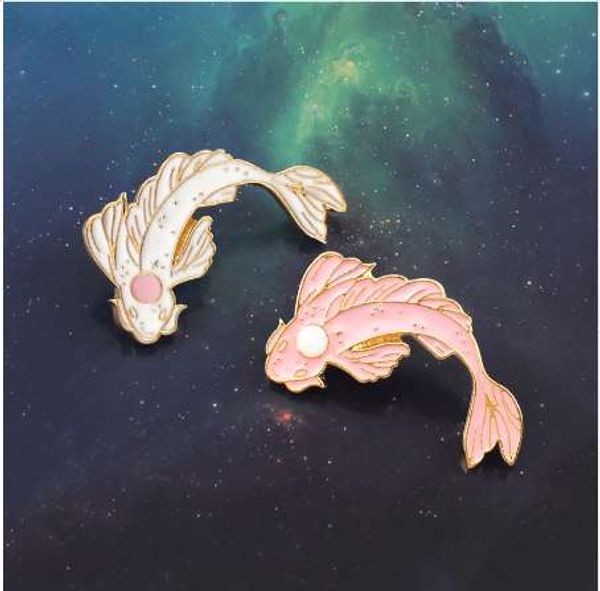pink white koi brooch cute goldfish carp enamel pin denim lapel fish badge family kid blessing gifts friends personality jewelry, Gray
pink white koi brooch cute goldfish carp enamel pin denim lapel fish badge family kid blessing gifts friends personality jewelry, Gray