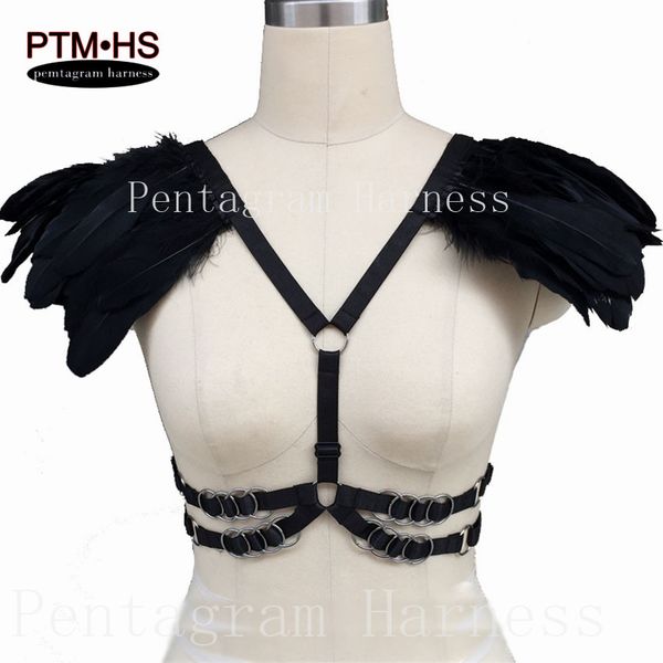 princess angel bra feathe wings harness black bra underwear gypsy body crop harness with feather goth punk rave lingerie, Black;white
princess angel bra feathe wings harness black bra underwear gypsy body crop harness with feather goth punk rave lingerie, Black;white