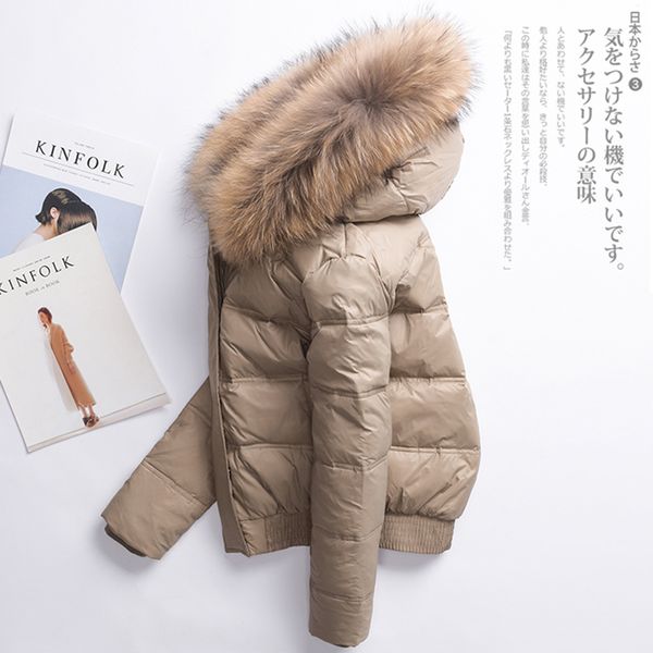 winter down jacket female short 2018 new slim large fur collar coat female outerwear fashion student jacket women down coat red, Black
winter down jacket female short 2018 new slim large fur collar coat female outerwear fashion student jacket women down coat red, Black