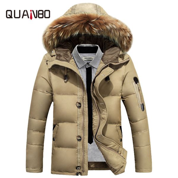 2018 men's winter thick down jacket short section scorpion fur collar warm jacket hooded duck down cold resistant menswear, Black
2018 men's winter thick down jacket short section scorpion fur collar warm jacket hooded duck down cold resistant menswear, Black