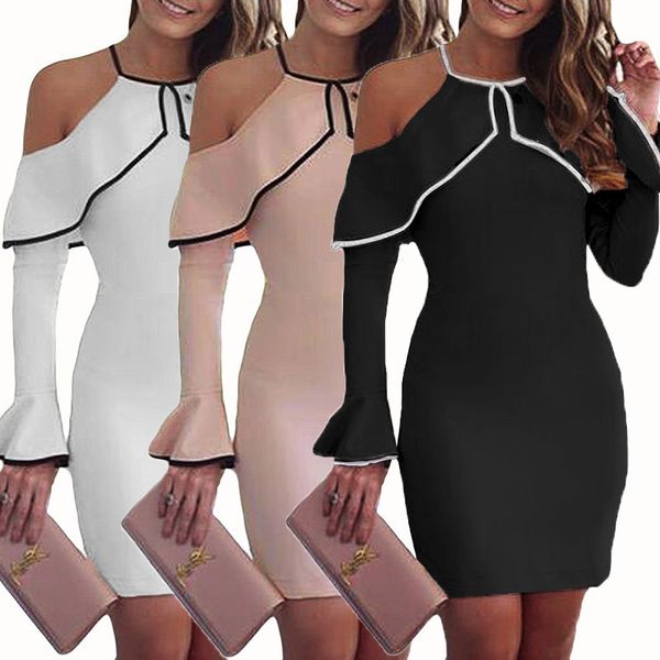 new pattern autumn and winter dress woman 2018 self-cultivation thin fashion solid strapless halter dress a step woman, Black;gray
new pattern autumn and winter dress woman 2018 self-cultivation thin fashion solid strapless halter dress a step woman, Black;gray
