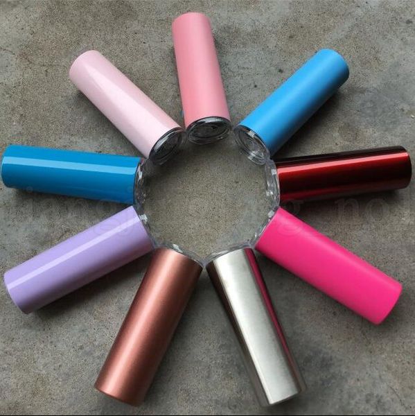 20 ounce Stainless Steel Straight Cup 10 Colors Tall Skinny Tumbler 20oz Vacuum Insulation Water Mug with Lid Straw Kids Cups 12pcs OOA5718 
20 ounce Stainless Steel Straight Cup 10 Colors Tall Skinny Tumbler 20oz Vacuum Insulation Water Mug with Lid Straw Kids Cups 12pcs OOA5718