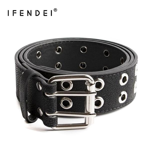 ifendei white belt women double buckles men's belt waist fashion sliver strap black pu leather male belts for jeans, Black;brown
ifendei white belt women double buckles men's belt waist fashion sliver strap black pu leather male belts for jeans, Black;brown