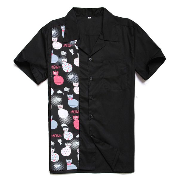 aowofs vintage black shirts men summer cotton short sleeve halloween cat printed shirt rockabilly big size men clothing animal, White;black
aowofs vintage black shirts men summer cotton short sleeve halloween cat printed shirt rockabilly big size men clothing animal, White;black