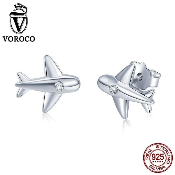 voroco authentic 100% 925 sterling silver cute tiny airplane stud earrings woman girl cz zircon silver earrings jewelry vse153, Golden;silver
voroco authentic 100% 925 sterling silver cute tiny airplane stud earrings woman girl cz zircon silver earrings jewelry vse153, Golden;silver