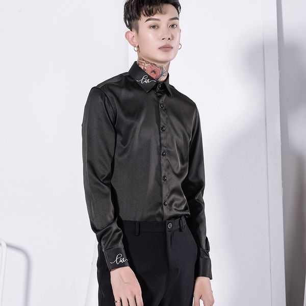 3xl 2018 new men's gd hair stylist fashion original british long sleeved simple bottoming shirt plus size costumes, White;black
3xl 2018 new men's gd hair stylist fashion original british long sleeved simple bottoming shirt plus size costumes, White;black