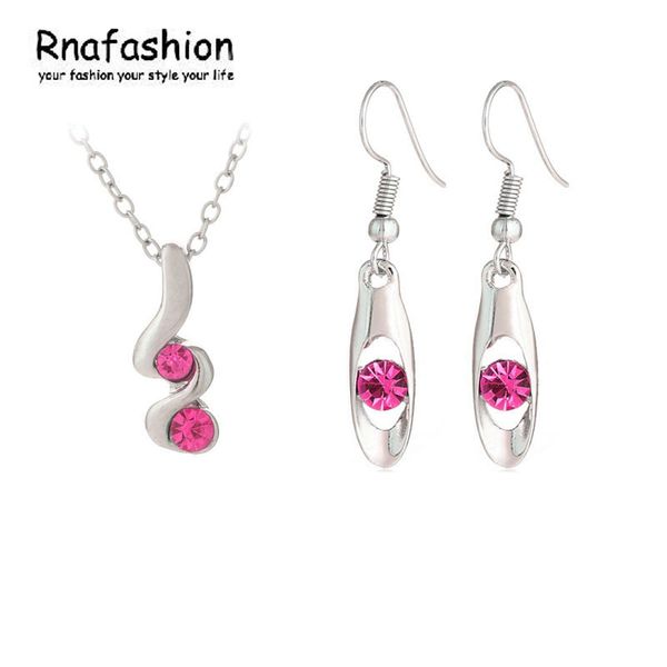 rnafashion jewelry no minimum order fashion simple austrian crystal necklace earrings jewelry sets for women trendy jewellery, Silver
rnafashion jewelry no minimum order fashion simple austrian crystal necklace earrings jewelry sets for women trendy jewellery, Silver
