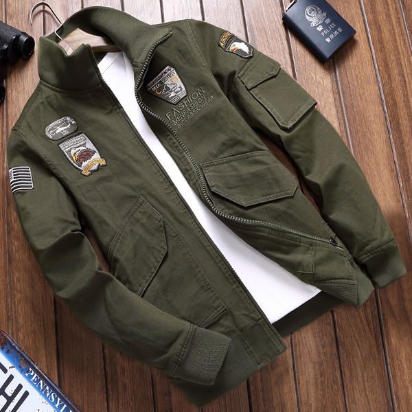 men jacket casual coon washed coats army outdoors stand collar outerwear masculina coat parka mens army green jacket, Black;brown
men jacket casual coon washed coats army outdoors stand collar outerwear masculina coat parka mens army green jacket, Black;brown