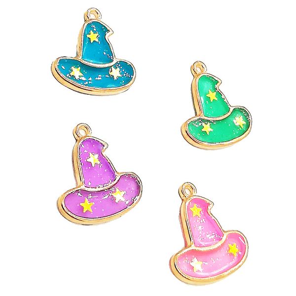 120 pcs/ lot 19*20mm enamel halloween witch hat charms good for diy craft, halloween jewelry making, Bronze;silver
120 pcs/ lot 19*20mm enamel halloween witch hat charms good for diy craft, halloween jewelry making, Bronze;silver