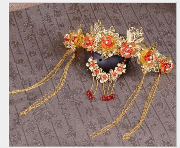 2019ancient costume bridal crown ornaments classic frisbee combed, combed set, dragon and phoenix gown hair accessories, Slivery;golden
2019ancient costume bridal crown ornaments classic frisbee combed, combed set, dragon and phoenix gown hair accessories, Slivery;golden