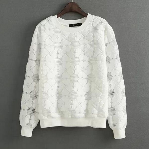 casual round neck hedging sweatshirt women lace hollow out female hoodies all -match bottoming sudaderas s ~xl moletom feminina, Black
casual round neck hedging sweatshirt women lace hollow out female hoodies all -match bottoming sudaderas s ~xl moletom feminina, Black