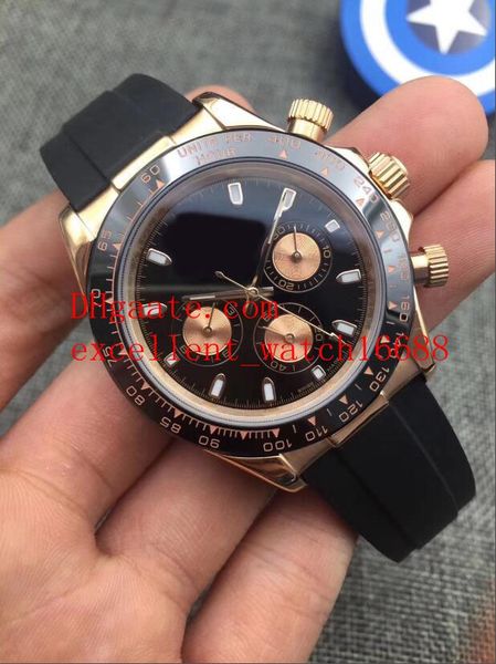 4 style watches fashion 40 mm 116515 116515ln 18k rose gold ceramic bezel asia 2813 automatic mechanical rubber strap men's watch wris, Slivery;brown
4 style watches fashion 40 mm 116515 116515ln 18k rose gold ceramic bezel asia 2813 automatic mechanical rubber strap men's watch wris, Slivery;brown