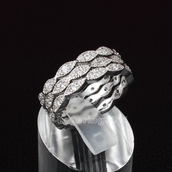 fashion jewelry jewellery 5a zircon cz 10kt white gold filled three wedding ring set sz 5-10 gift ing, Slivery;golden
fashion jewelry jewellery 5a zircon cz 10kt white gold filled three wedding ring set sz 5-10 gift ing, Slivery;golden