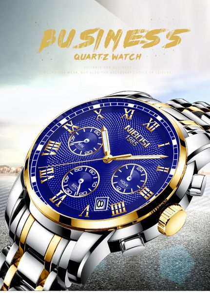 nibosi men watch business quartz watch fashion men leisure waterproof chronograph relogio masculino, Slivery;brown
nibosi men watch business quartz watch fashion men leisure waterproof chronograph relogio masculino, Slivery;brown