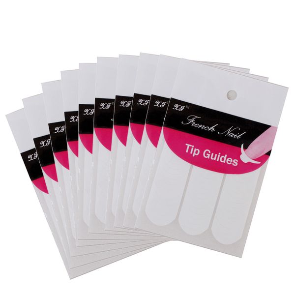10pcs french manicure tip guides strip set nail art toes diy design decal french manicure nail art fringe diy new stencil, Black
10pcs french manicure tip guides strip set nail art toes diy design decal french manicure nail art fringe diy new stencil, Black