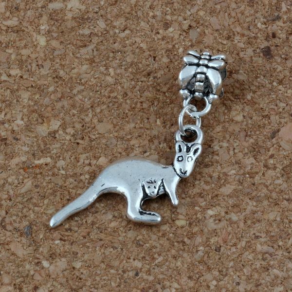 mic .100pcs/lot dangle ancient silver kangaroo charm big hole beads fit european charm bracelet jewelry 12x39mm a-228a, Bronze;silver
mic .100pcs/lot dangle ancient silver kangaroo charm big hole beads fit european charm bracelet jewelry 12x39mm a-228a, Bronze;silver