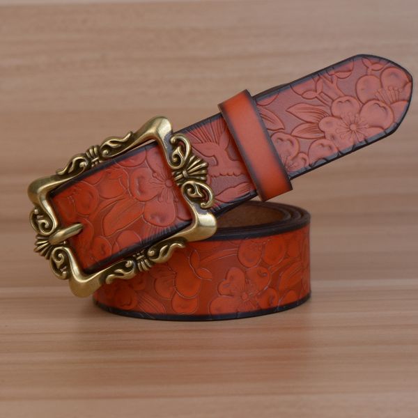 vintage women belts cow genuine leather 2017 well-pressed high grade fashion natural grain leather non-fading ing, Black;brown
vintage women belts cow genuine leather 2017 well-pressed high grade fashion natural grain leather non-fading ing, Black;brown