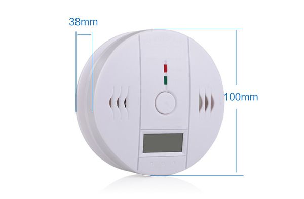 

dlm2 10pc wireless battery-operated gas alarm security system alert smoke carbon monoxide co detectors gas alarm 10a