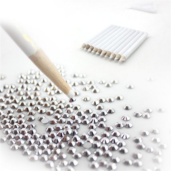 5 pcs/lot 8.5cm wooden dotting pencils point drill pen nail rhinestone gems pickup decoration tools stone pickup pens, Silver
5 pcs/lot 8.5cm wooden dotting pencils point drill pen nail rhinestone gems pickup decoration tools stone pickup pens, Silver