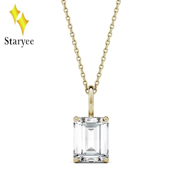 real 18k yellow gold 2.45ct 9*7mm emerald engagement band moissanite solitaire pendant diamond necklaces chain for women jewelry, Silver
real 18k yellow gold 2.45ct 9*7mm emerald engagement band moissanite solitaire pendant diamond necklaces chain for women jewelry, Silver