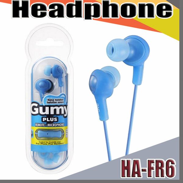 

2019 new gumy gummy earphone earbud 3 5mm headphone ha fr6 gumy plu with mic item