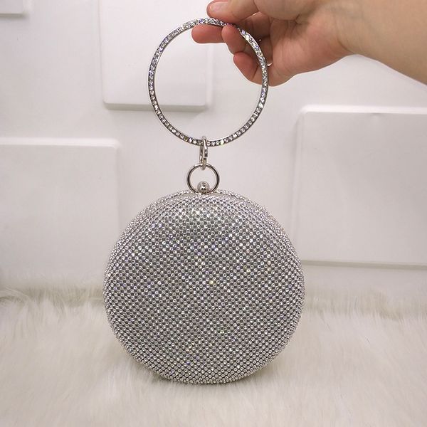 crystal bag simple solid clutch women bridal wedding wallet purse pearl evening party bag circle round gold/silver/black
crystal bag simple solid clutch women bridal wedding wallet purse pearl evening party bag circle round gold/silver/black