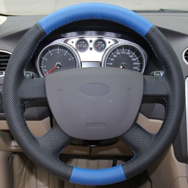 blue black genuine leather car steering wheel cover for ford focus 2 2005-2011
blue black genuine leather car steering wheel cover for ford focus 2 2005-2011