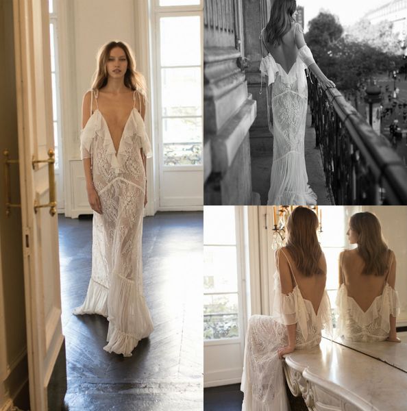 lazy 2019 eisen stein wedding dresses spaghetti appliqued lace beach wedding bridal gowns floor length backless boho robe de mariée, White
lazy 2019 eisen stein wedding dresses spaghetti appliqued lace beach wedding bridal gowns floor length backless boho robe de mariée, White