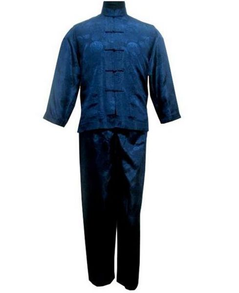 navy blue chinese men's satin suit traditional male wu shu sets tai chi uniform clothing plus size s-xxxl ms017, Red
navy blue chinese men's satin suit traditional male wu shu sets tai chi uniform clothing plus size s-xxxl ms017, Red