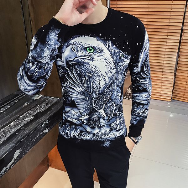 gold black print party club sweater mens fancy sweater masculino erkek kazak long sleeve mens pullover sweaters pull homme, White;black
gold black print party club sweater mens fancy sweater masculino erkek kazak long sleeve mens pullover sweaters pull homme, White;black