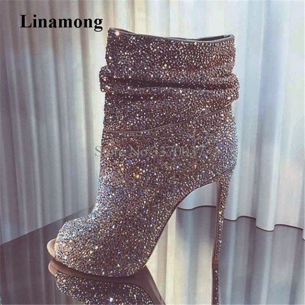 bling bling silver gold black rhinestone slip-on gladiator short boots thin heel crystal super high heel ankle booties
bling bling silver gold black rhinestone slip-on gladiator short boots thin heel crystal super high heel ankle booties