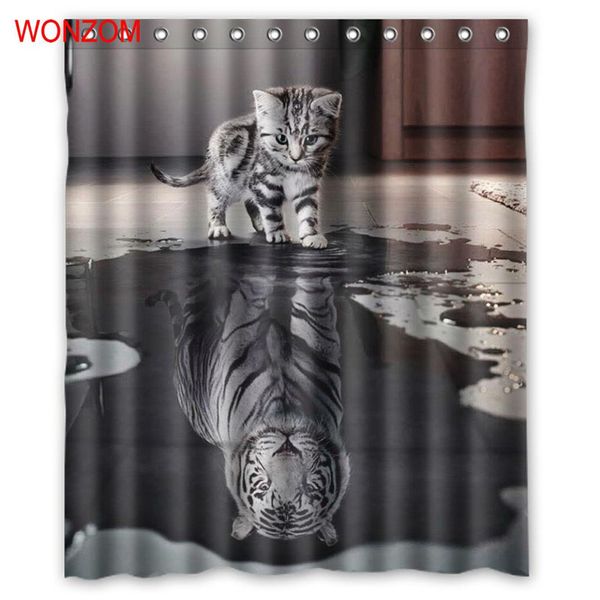 wonzom tiger and cat shower curtains with 12 hooks for mildewproof bathroom decor modern animal bath waterproof curtain gift
wonzom tiger and cat shower curtains with 12 hooks for mildewproof bathroom decor modern animal bath waterproof curtain gift