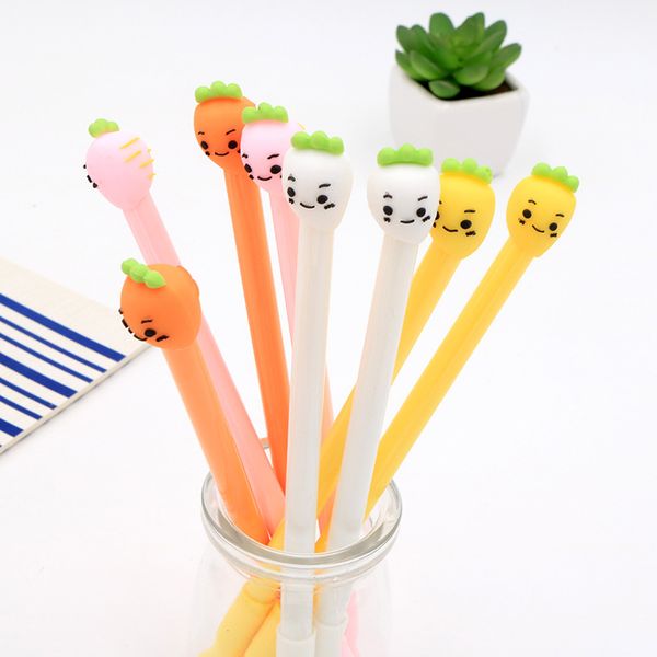 3 pcs/lot kawaii cartoon colorful radish gel pen ink pen promotional gift cute korean stationery pens for office school supplies
3 pcs/lot kawaii cartoon colorful radish gel pen ink pen promotional gift cute korean stationery pens for office school supplies