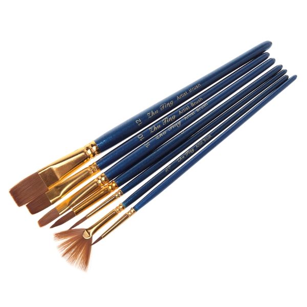 7pcs/set hair nylon oil painting brush artist watercolor brush pro art supplies, Black;red
7pcs/set hair nylon oil painting brush artist watercolor brush pro art supplies, Black;red